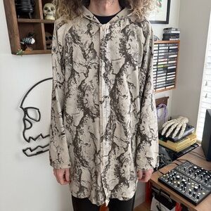 Vintage 90's Natural Gear Snow Camo Uninsulated Parka ~ Size Large